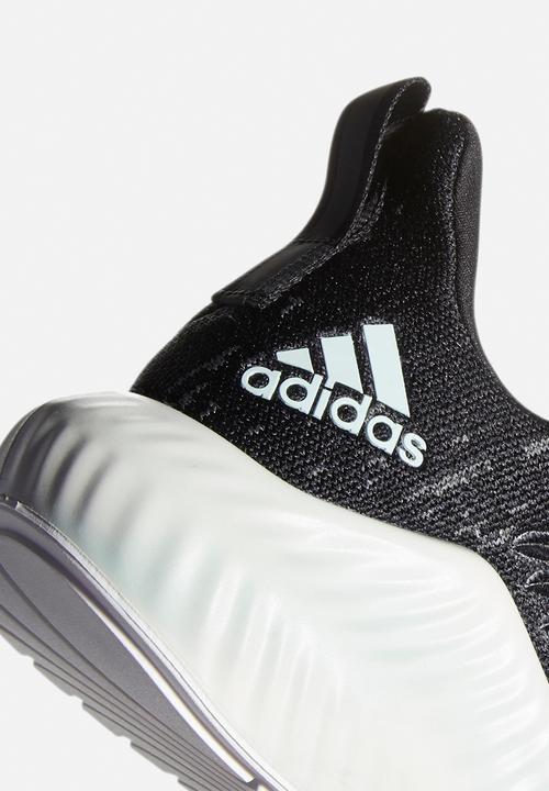 adidas Performance - Alphabounce+ Run Parley M - core black/linen green/ftwr white