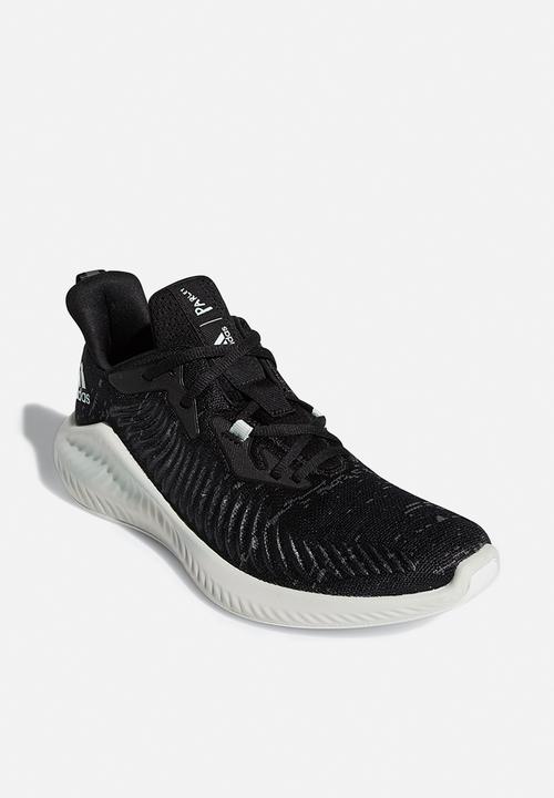 adidas Performance - Alphabounce+ Run Parley M - core black/linen green/ftwr white