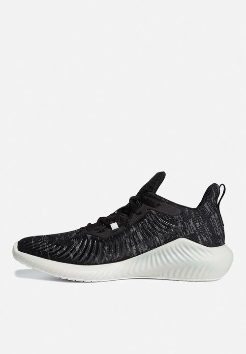adidas Performance - Alphabounce+ Run Parley M - core black/linen green/ftwr white