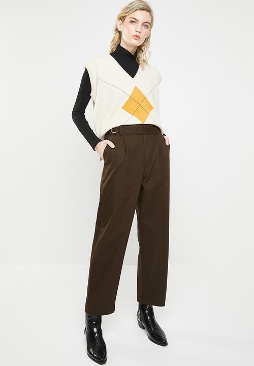Superbalist - Utility mom trouser - brown