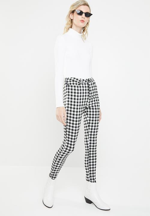 Superbalist - Upstyled leggings - black & white