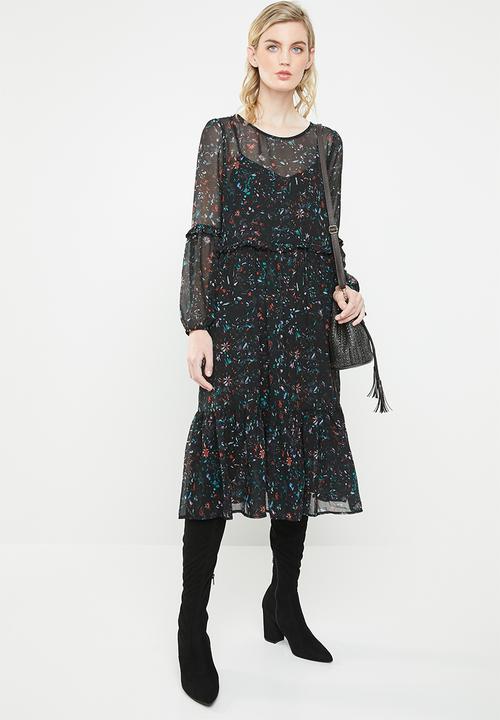 ONLY - Ziva Caroline dress - black