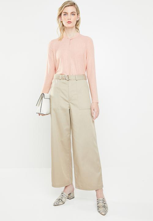 Vero Moda - Mandy keyhole blouse - pink