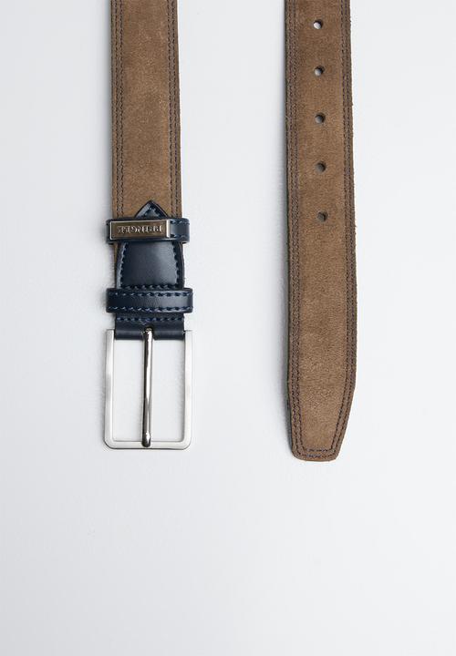 Pringle of Scotland - Harry suede belt - brown