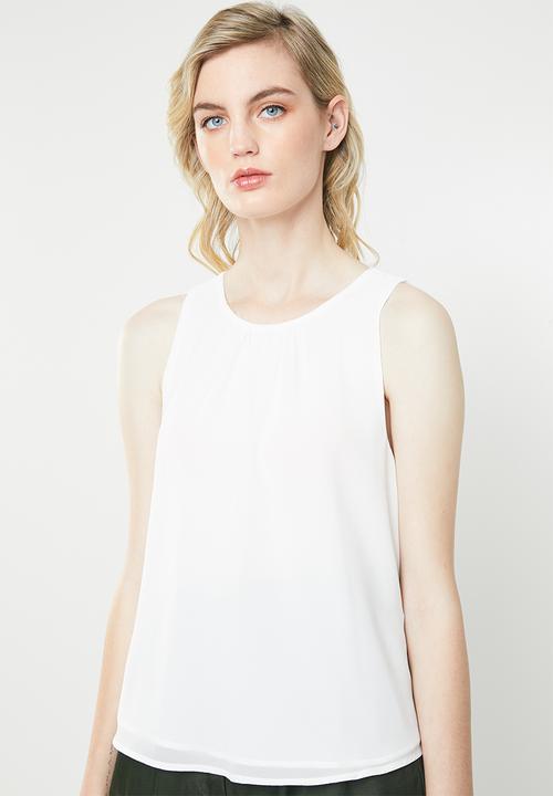 Jacqueline de Yong - Abigail sleeveless top - cream