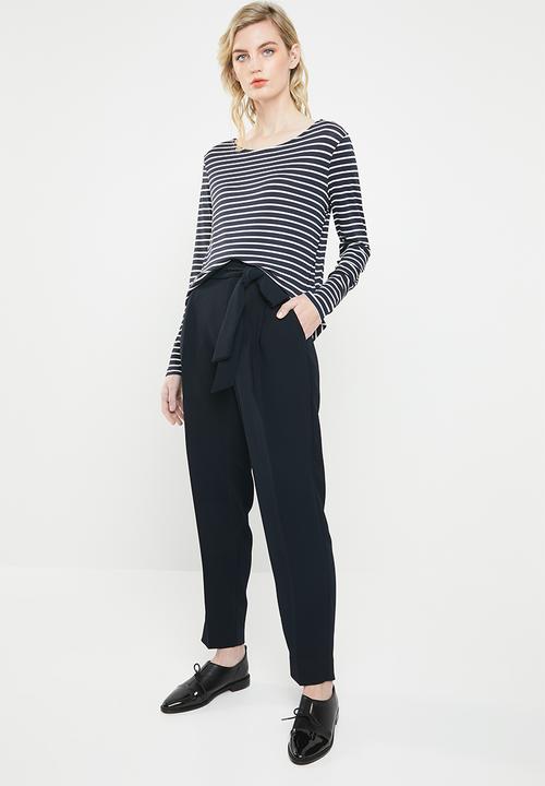 Jacqueline de Yong - Nola stripe top - navy & white