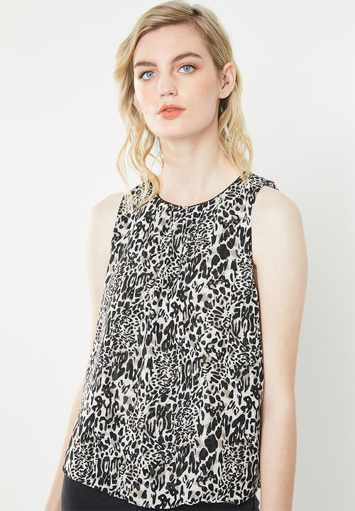 Jacqueline de Yong - Abigail sleeveless top - brown