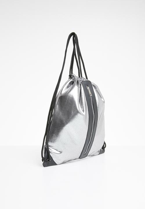 Pop Candy - Drawstring bag - silver