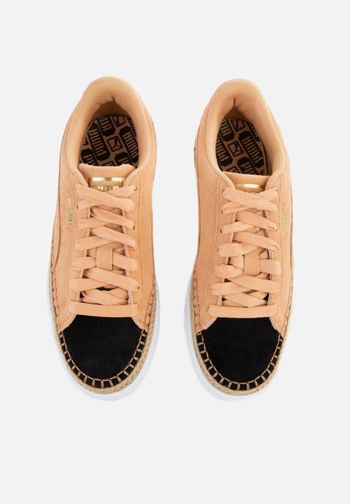 PUMA - Suede Sneakerdrille - toast-Puma black