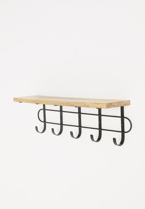 Sixth Floor - Aiden wall hook - black/wood