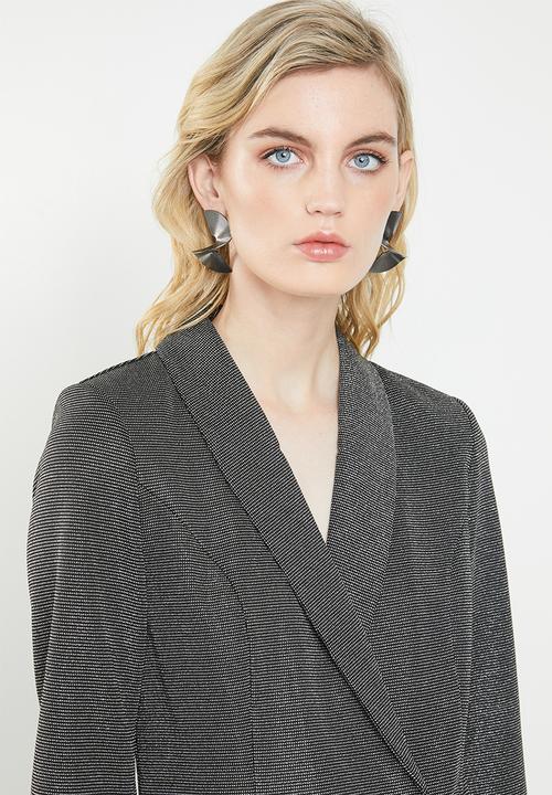 Vero Moda - Glitter blazer long sleeve dress - black & silver