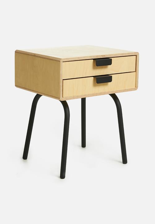 Emerging Creatives - Micasa bedside table - natural & black