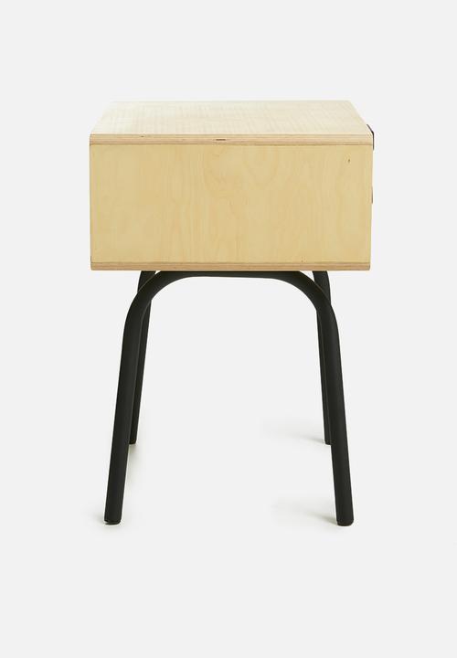 Emerging Creatives - Micasa bedside table - natural & black