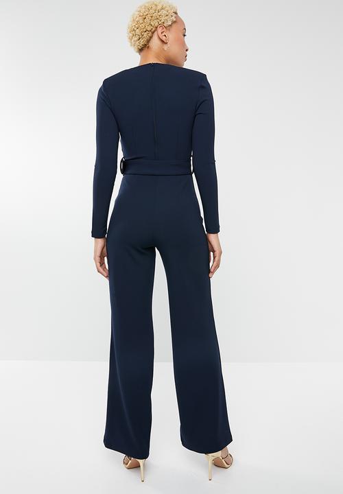SISSY BOY - Long sleeve jumpsuit with belt - navy