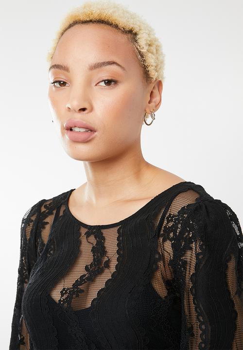 Forever21 - Lace pullover - black