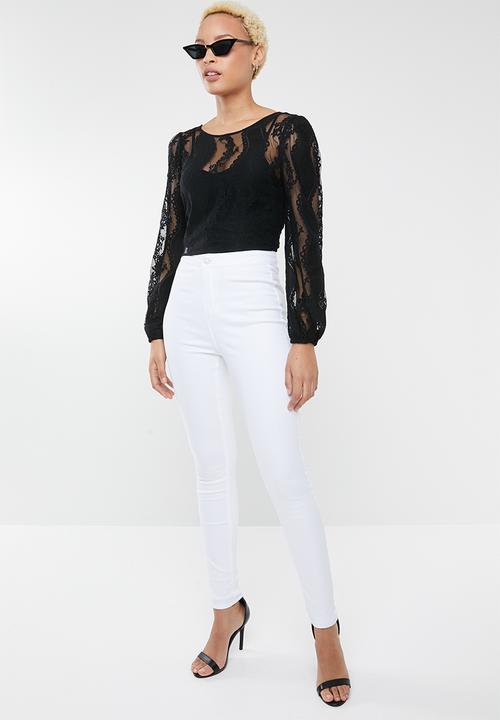 Forever21 - Lace pullover - black