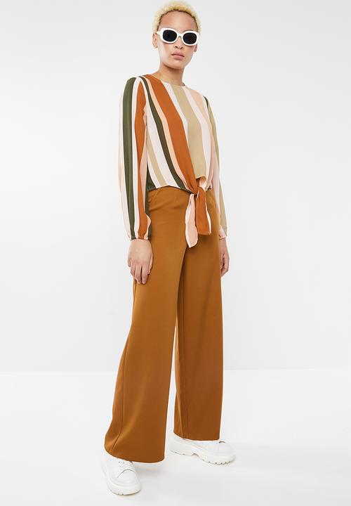 Forever21 - Stripe tie-front top - multi