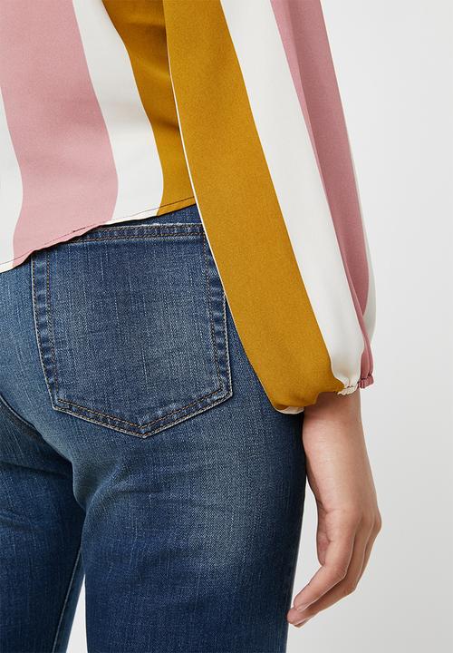 Forever21 - Stripe tie-front top - multi