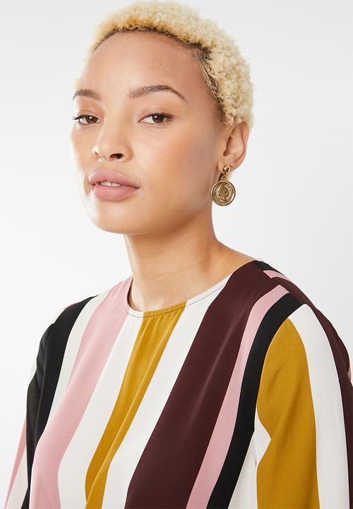 Forever21 - Stripe tie-front top - multi