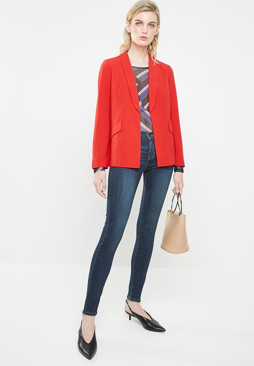 ONLY - Runa longline blazer - red