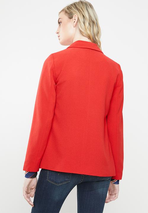 ONLY - Runa longline blazer - red