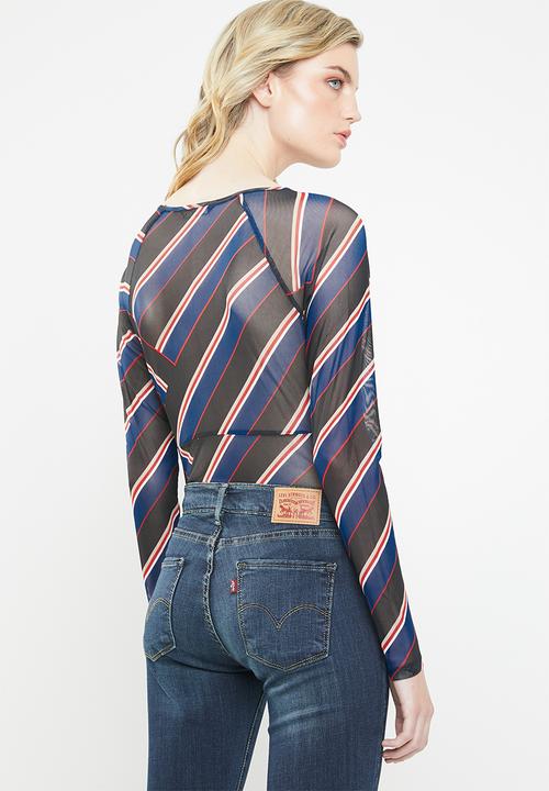 ONLY - Ranja mesh bodysuit - multi