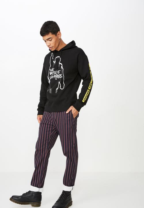 Cotton On - Collab drop shoulder pullover - black