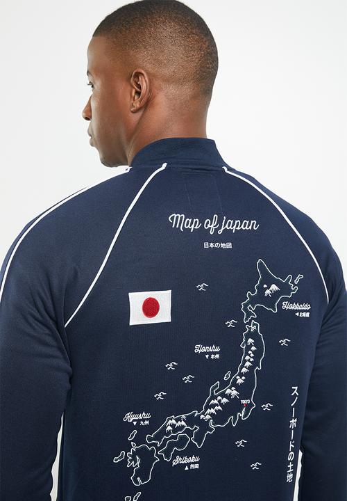 Only & Sons - William embroidery bomber jacket - blues