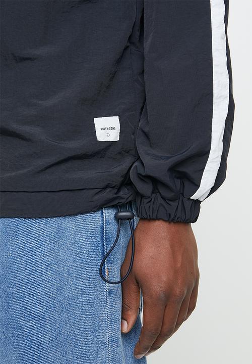 Only & Sons - Chester woven track jacket - navy