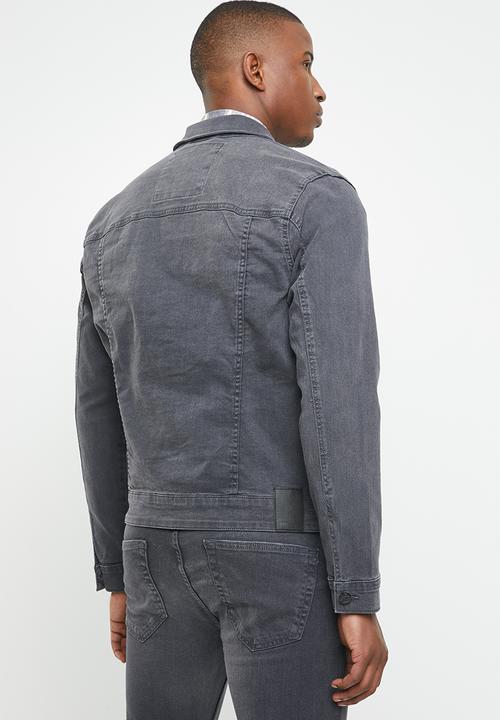 Only & Sons - Coin trucker jacket - grey