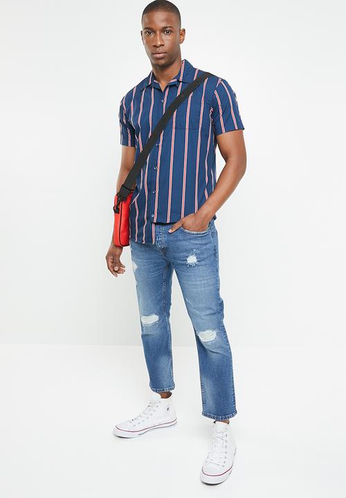 Only & Sons - Weft crop washed denim 2419 - blue