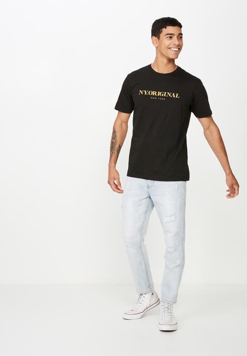 Cotton On - Tbar urban tee - black