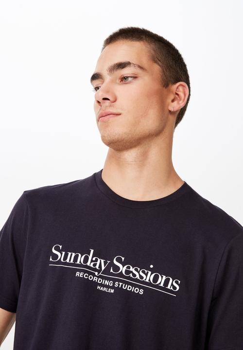 Cotton On - Tbar urban tee - navy