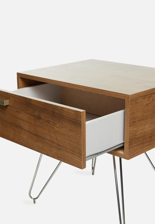 HMS Home - Pin pedestal - wild oak