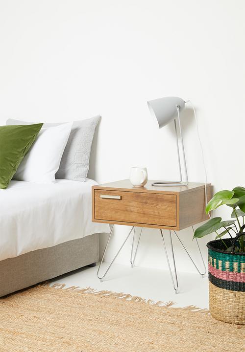 HMS Home - Pin pedestal - wild oak