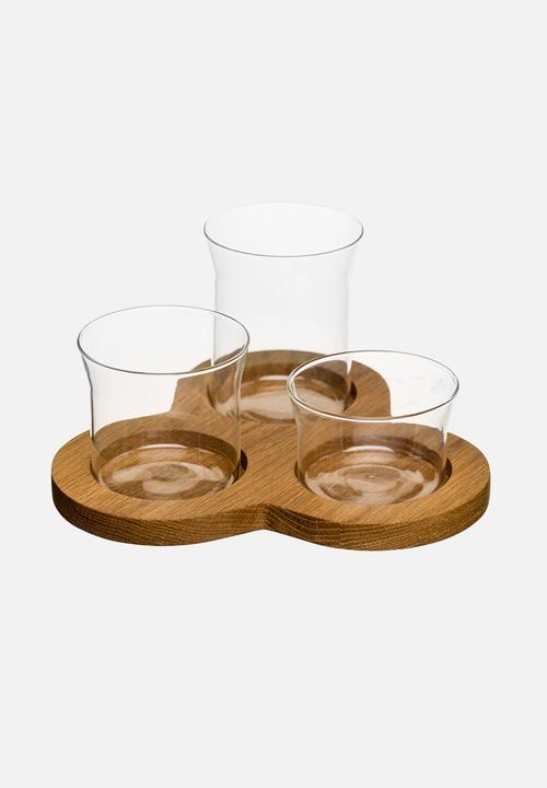 Sagaform - Oak 4pc serving set