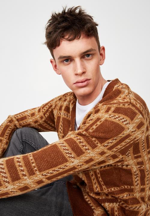 Cotton On - Combi cardi - brown 