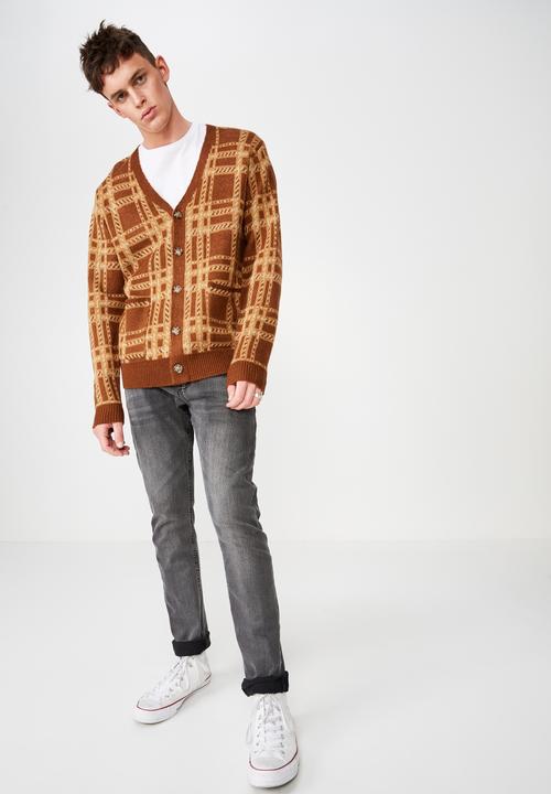 Cotton On - Combi cardi - brown 