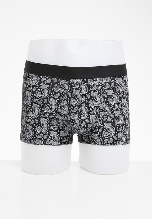 New Look - Multi colour paisley 3 pack trunks - multi