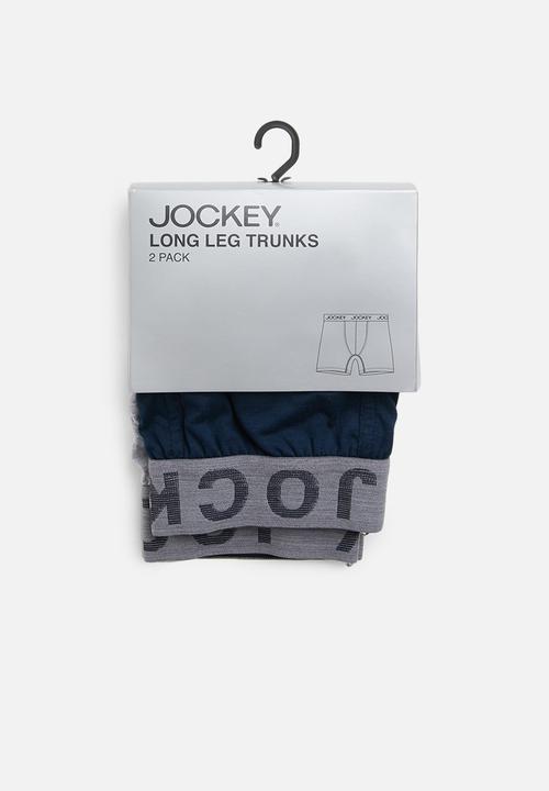 Jockey - 2 pack pouch trunk - grey & navy 