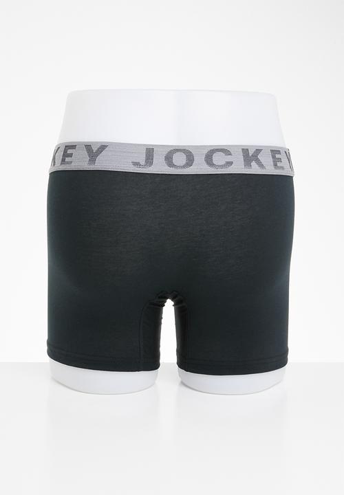 Jockey - 2 pack pouch trunk - black & grey