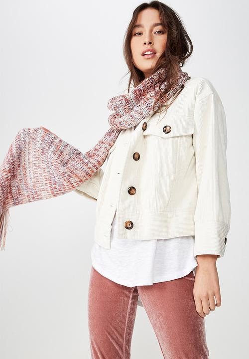 Cotton On - Nicky knitted scarf - multi
