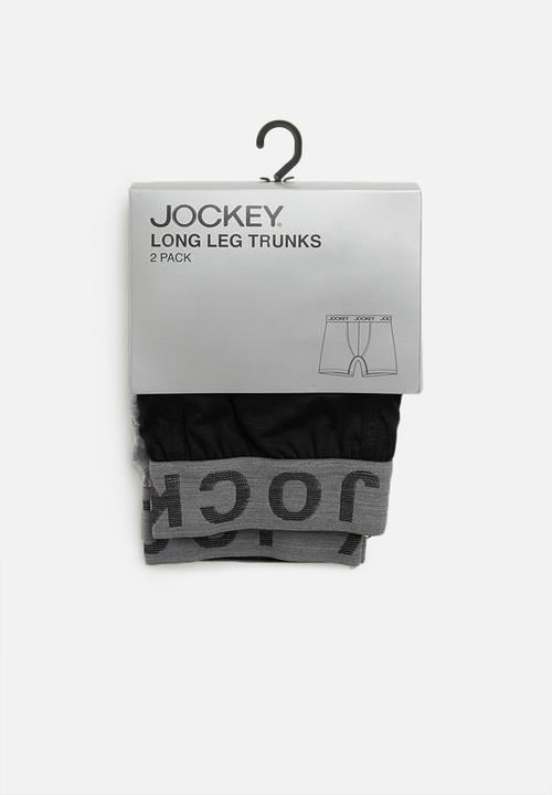 Jockey - 2 pack pouch trunk - black & grey