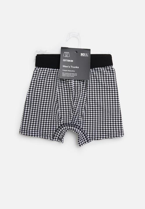 Cotton On - Single hanging trunks - white & black 