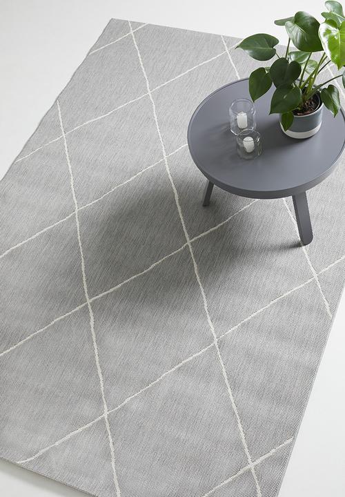 Hertex Haus - Criss cross outdoor rug - grey
