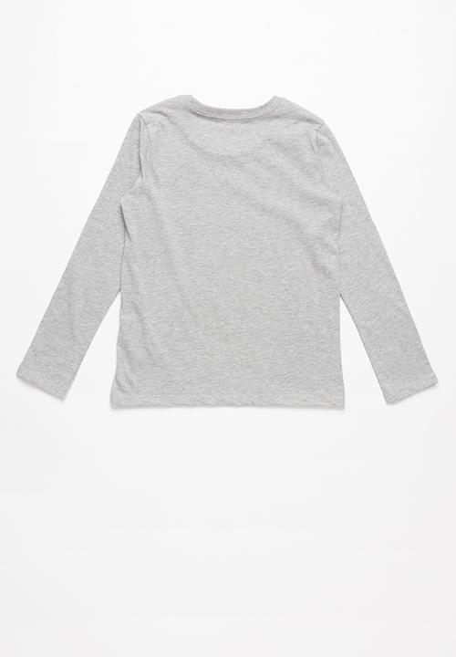 GUESS - Long sleeve guess tee - grey
