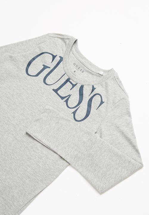 GUESS - Long sleeve guess tee - grey
