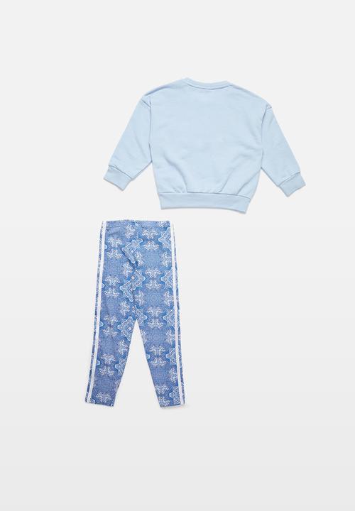 adidas Originals - Culture clash crew set - blue & white 