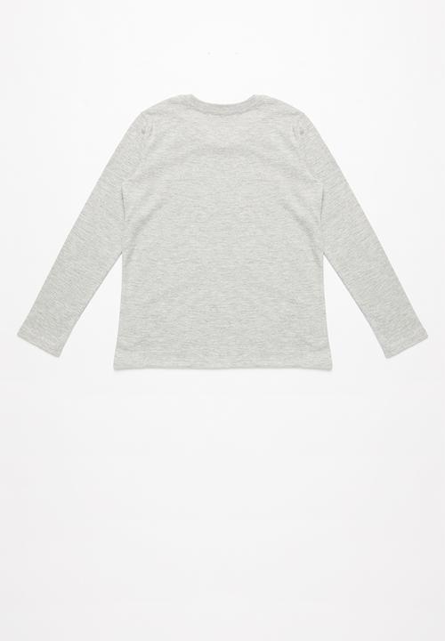 GUESS - Long sleeve guess tee - grey