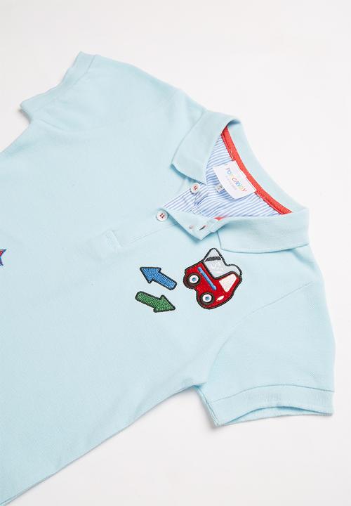 Pop Candy - Boys print top - blue